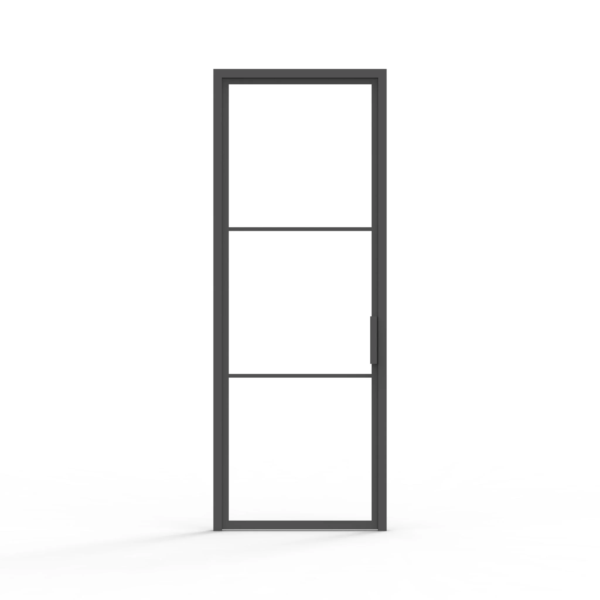 3 Lite French Steel Interior Single Door - Image 4