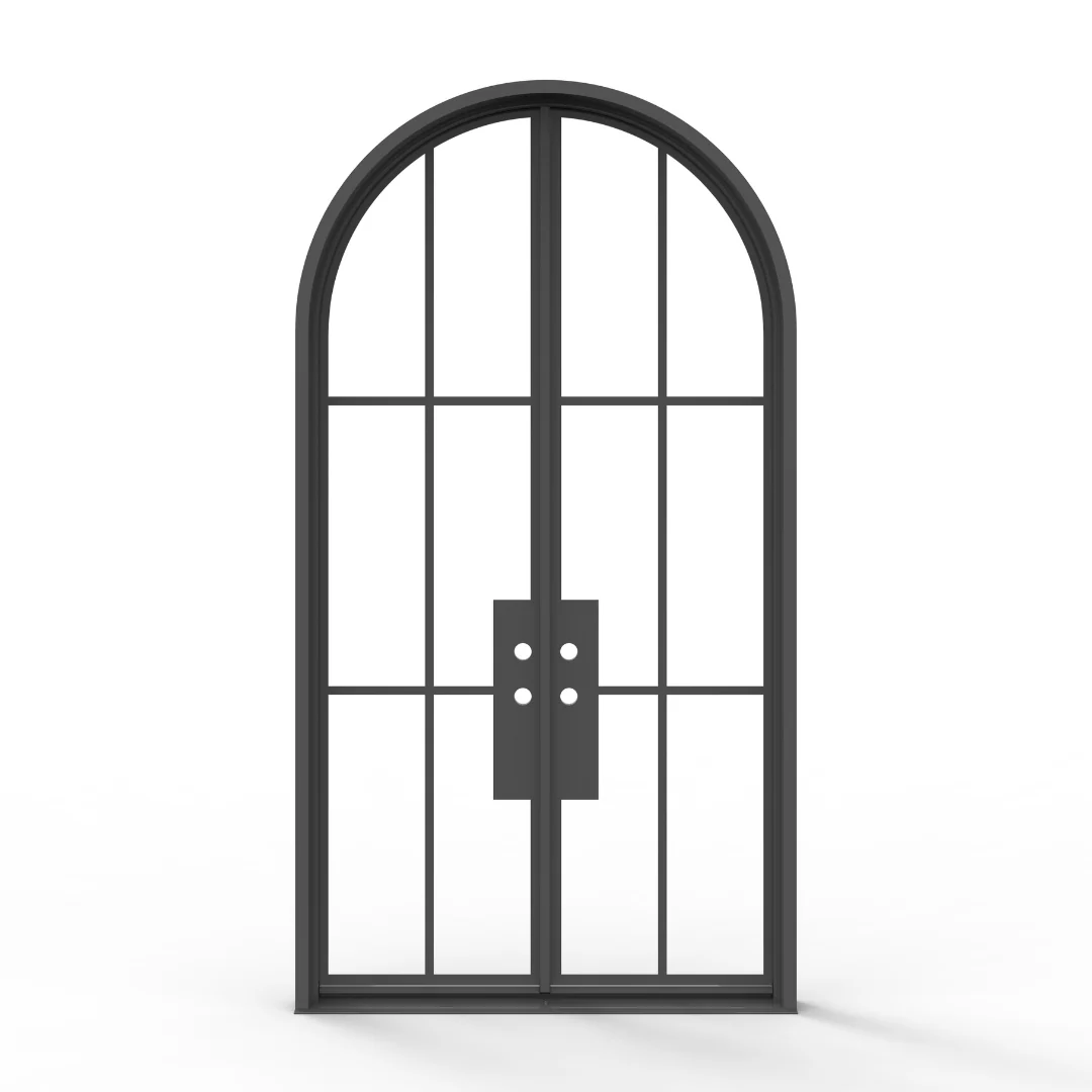 6 Lite French Steel Exterior Double Door - Image 4