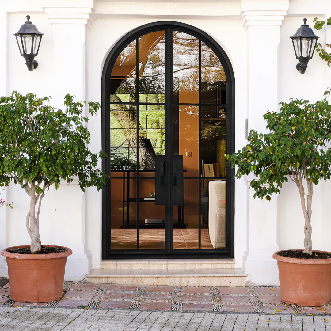 6 Lite French Steel Exterior Double Door - Image 5